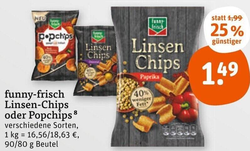 Alle Linsen Chips Angebote Entdecken Sie Das G Nstigste Linsen Chips