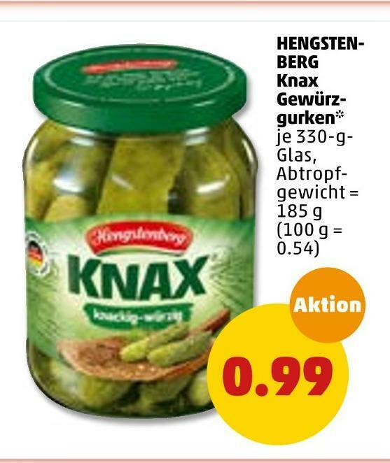 Hengstenberg Knax Gew Rzgurken Angebot Bei Penny