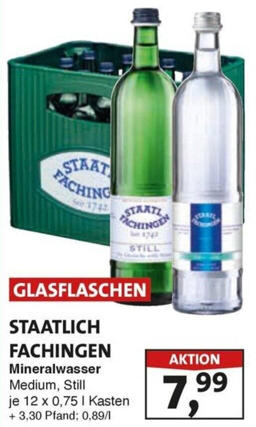 Staatlich Fachingen Mineralwasser X L Kasten Angebot Bei L Sch Depot