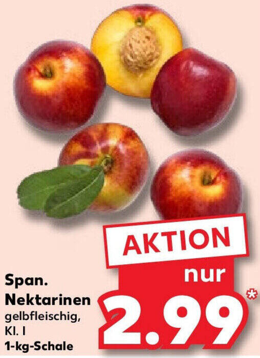 Span Nektarinen 1 Kg Schale Angebot Bei Kaufland