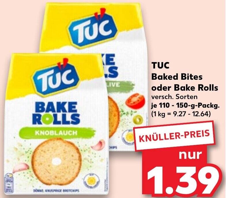 Tuc Baked Bites Oder Bake Rolls G Packg Angebot Bei Kaufland