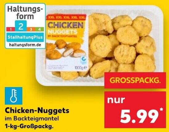 Chicken Nuggets Kg Gro Packg Angebot Bei Kaufland