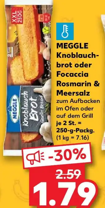 Meggle Knoblauch Brot Oder Focaccia Rosmarin Meersalz G Packg