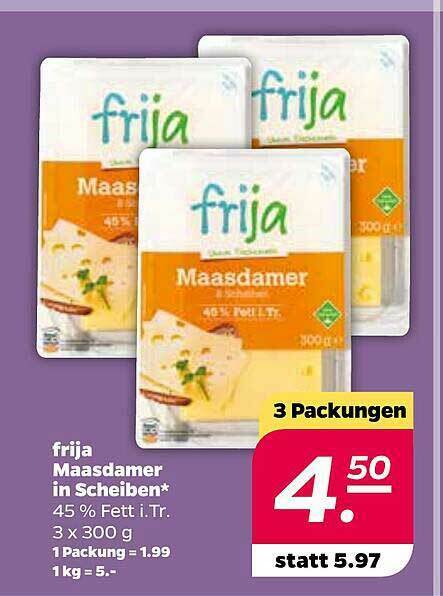 Frija Maasdamer In Scheiben Angebot Bei Netto