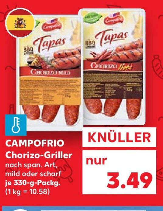 Campofrio Chorizo Griller G Packg Angebot Bei Kaufland