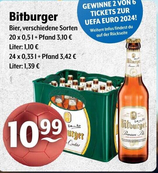 Bitburger Bier Verschiedene Sorten 20 X 0 5L Angebot Bei Trink Und Spare