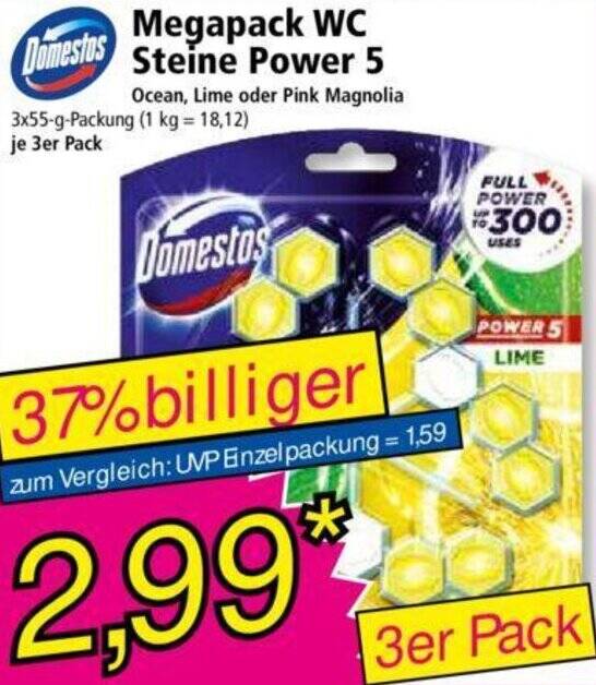 Domestos Megapack WC Steine Power 5 Angebot Bei Norma