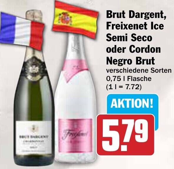 Brut Dargent Freixenet Ice Semi Seco Oder Cordon Negro Brut 0 75 L