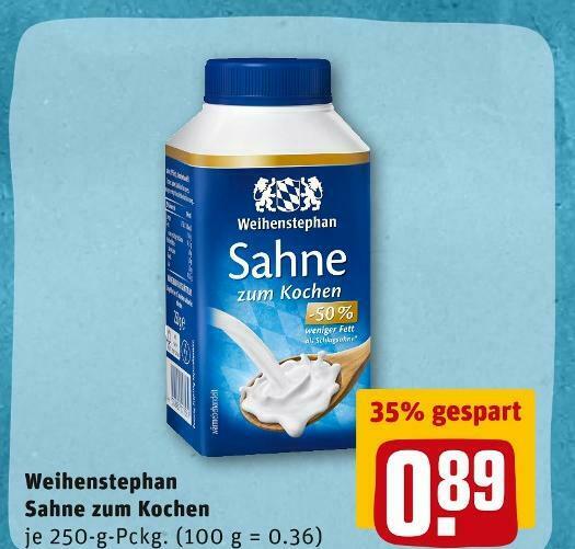 Weihenstephan Sahne Zum Kochen Angebot Bei Rewe