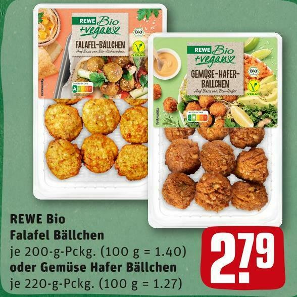 Rewe Bio Falafel B Llchen Oder Gem Se Hafer B Llchen Angebot Bei Rewe