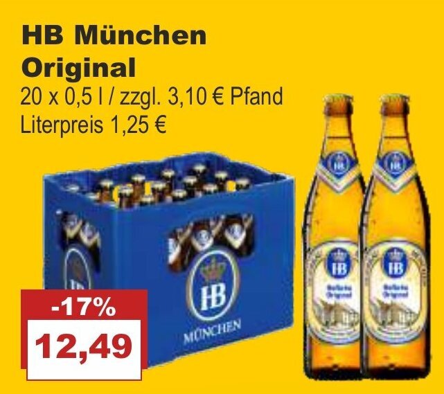 Hb M Nchen Original X L Angebot Bei Bilgro