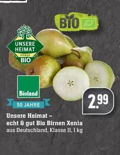 Bioland Unsere Heimat Echt Gut Bio Birnen Xenia Angebot Bei Edeka