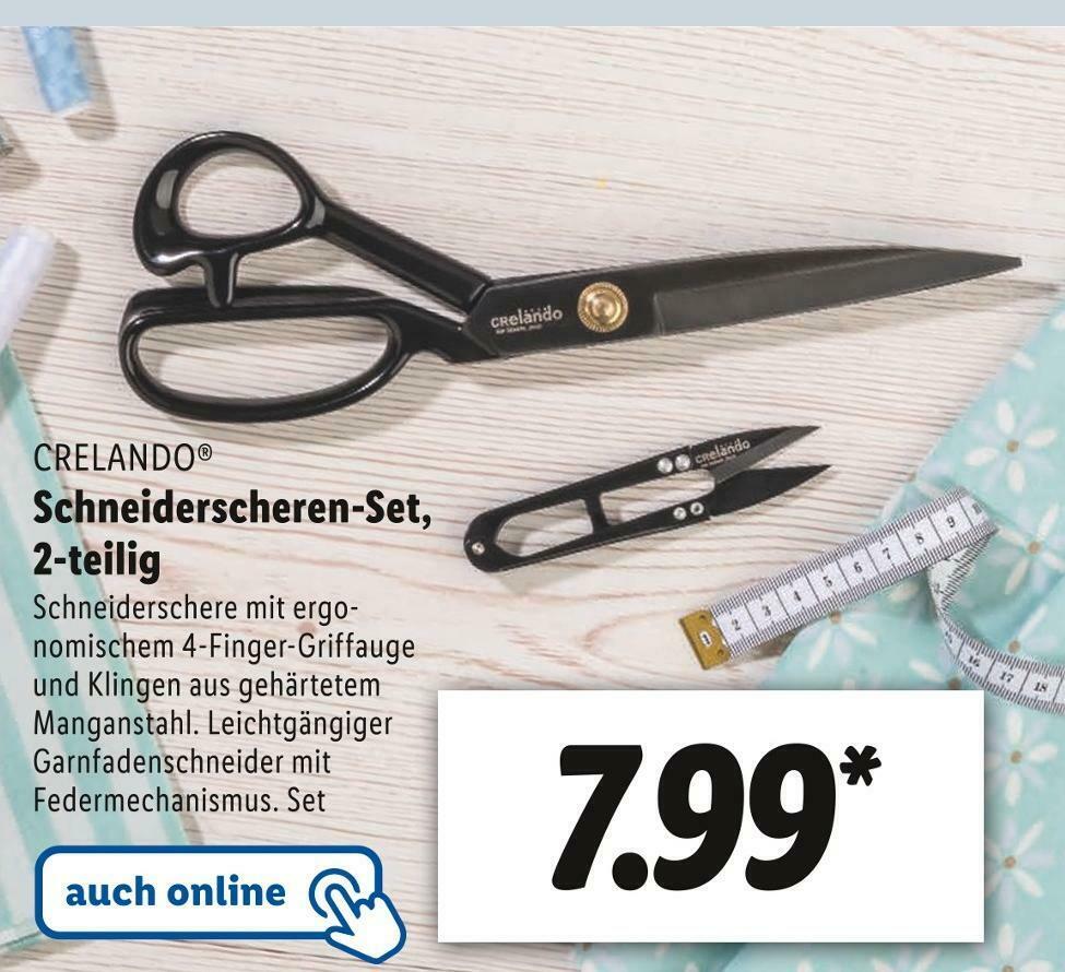 Crelando Schneiderscheren Set Angebot Bei Lidl