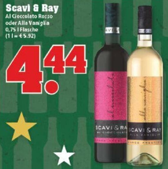 Scavi Ray Al Cioccolato Rosso Oder Alla Vaniglia L Flasche