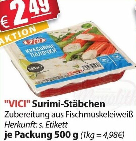 Vici Surimi Stäbchen 500g Angebot bei LEDO