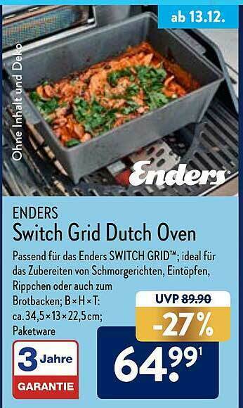 Enders Switch Grid Dutch Oven Angebot Bei Aldi Nord