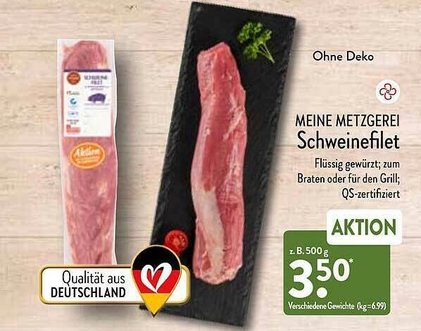 Meine Metzgerei Schweinefilet Angebot Bei Aldi Nord