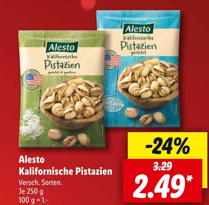 Alesto Kalifornische Pistazien Angebot Bei Lidl