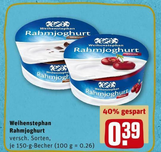 Weihenstephan Rahmjoghurt Angebot Bei Rewe