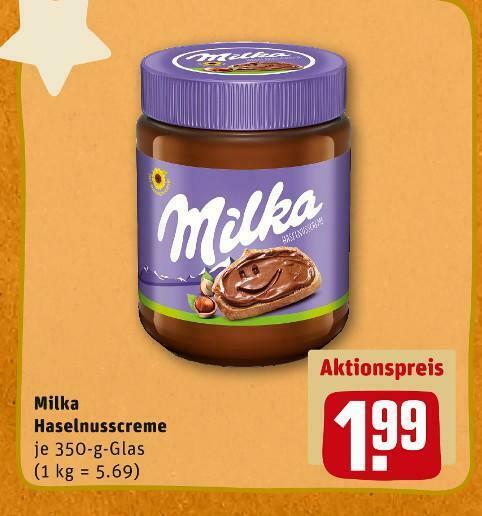 Milka Haselnusscreme Angebot Bei Rewe