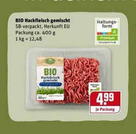 Bio Hackfleisch Gemischt Angebot Bei Rewe Kaufpark