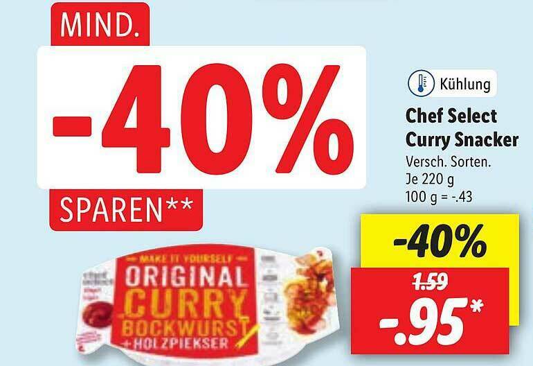 Chef Select Curry Snacker Angebot Bei Lidl