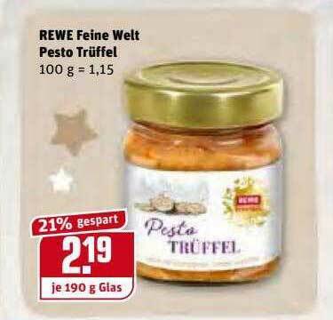 Rewe Feine Welt Pesto Trüffel Angebot bei REWE Kaufpark