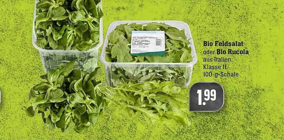 Bio Feldsalat Oder Bio Rucola Angebot Bei Edeka