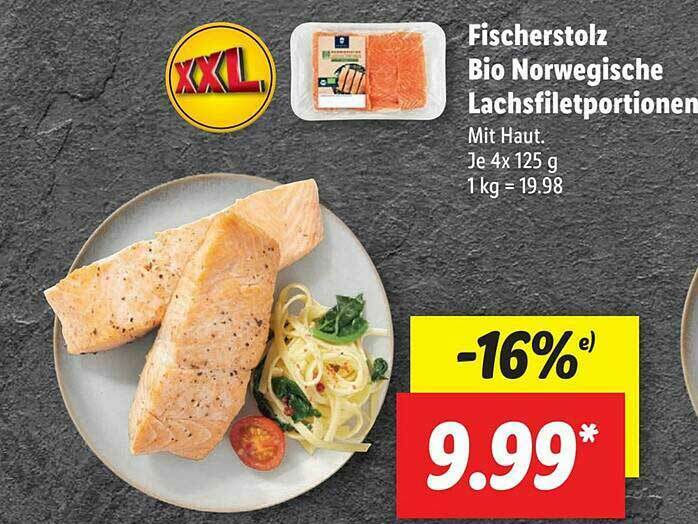 Fischerstolz Bio Norwegische Lachsfiletportionen Angebot Bei Lidl