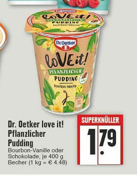 Dr Oetker Love It Pflanzlicher Pudding Angebot Bei Edeka