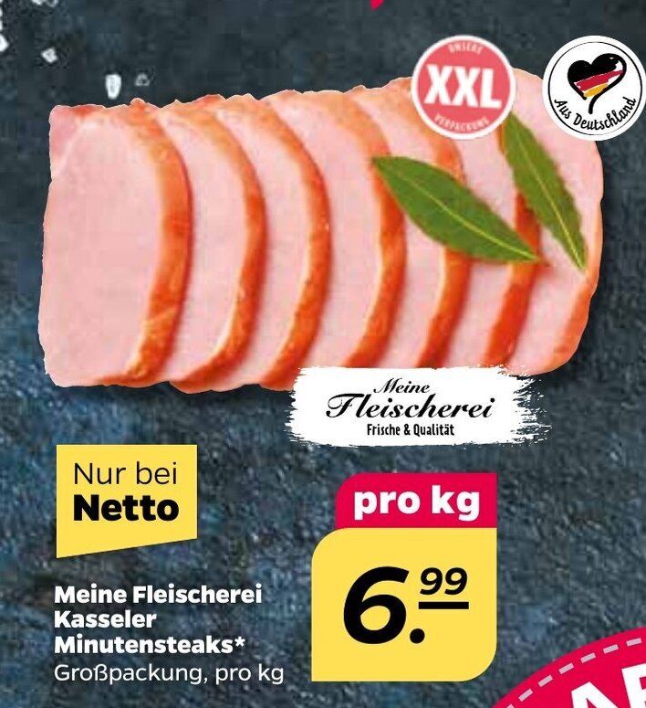 Meine Fleischerei Kasseler Minutensteaks Angebot Bei NETTO