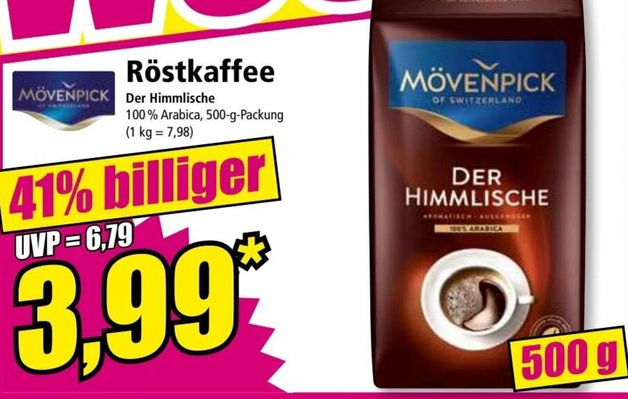 M Venpick R Stkaffee Der Himmlische G Angebot Bei Norma