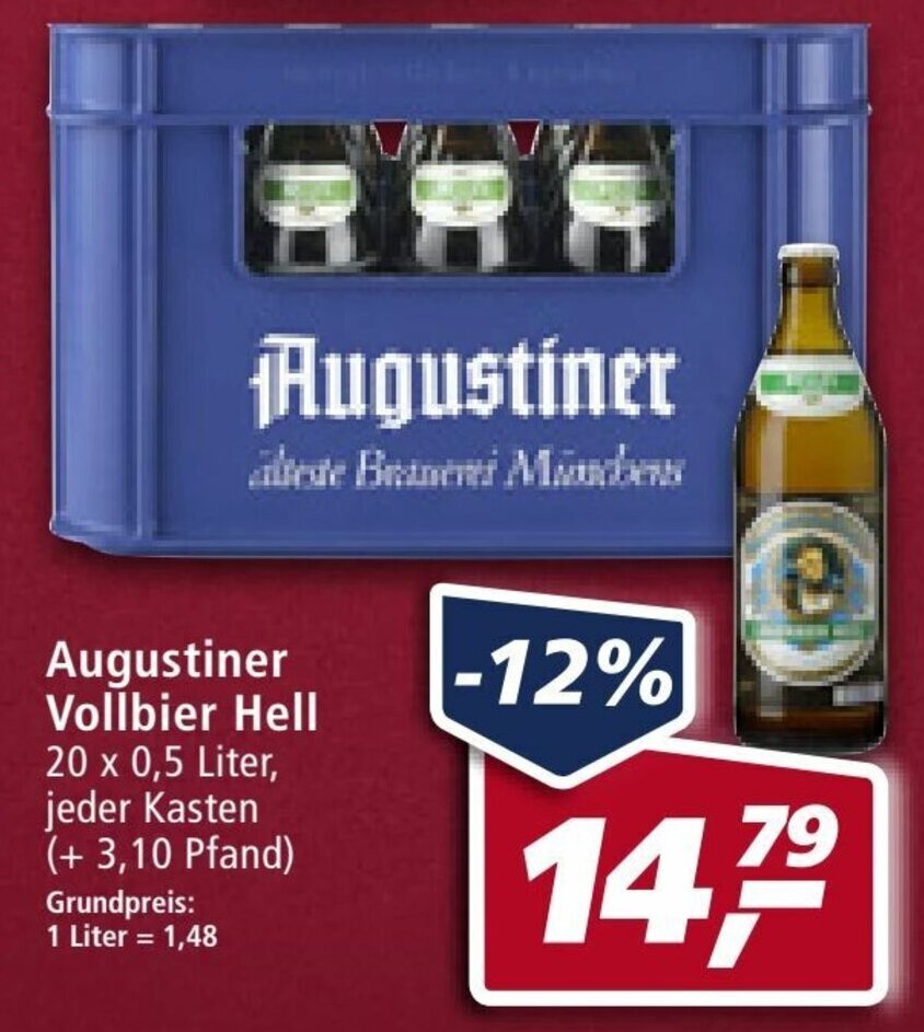 Augustiner Vollbier Hell X L Angebot Bei Mein Real