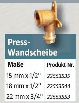 Press Wandscheibe Angebot Bei Bauhaus