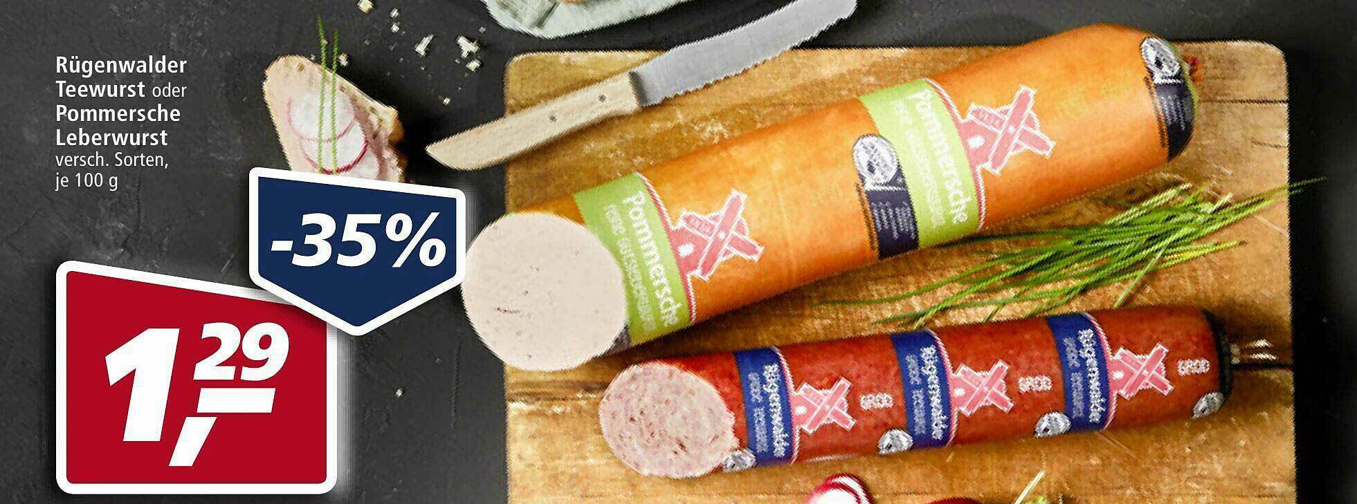 R Genwalder Teewurst Oder Pommersche Leberwurst Angebot Bei Mein Real