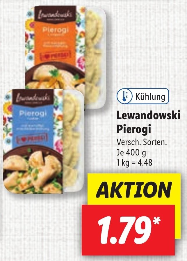 Lewandowski Pierogi G Angebot Bei Lidl