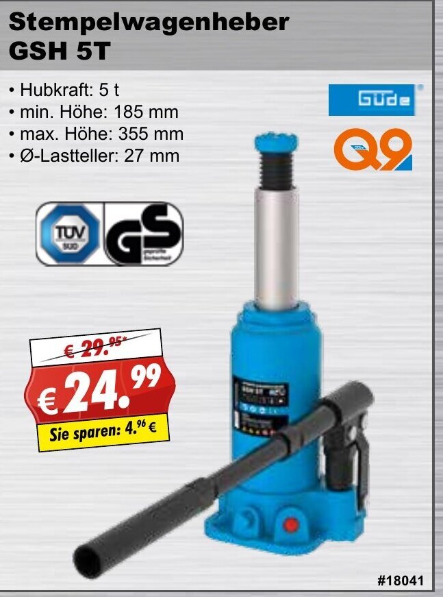 G De Stempelwagenheber Gsh T Angebot Bei Stabilo Fachmarkt