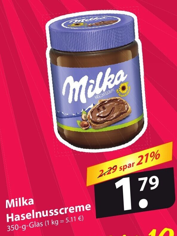 Milka Haselnusscreme G Angebot Bei Famila Nord Ost