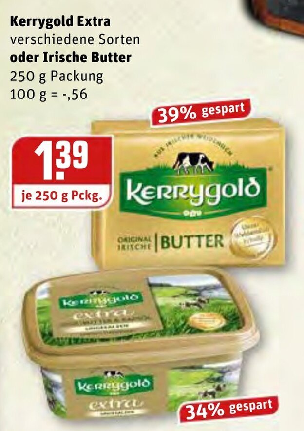 Kerrygold Extra Oder Irische Butter G Angebot Bei Rewe Center