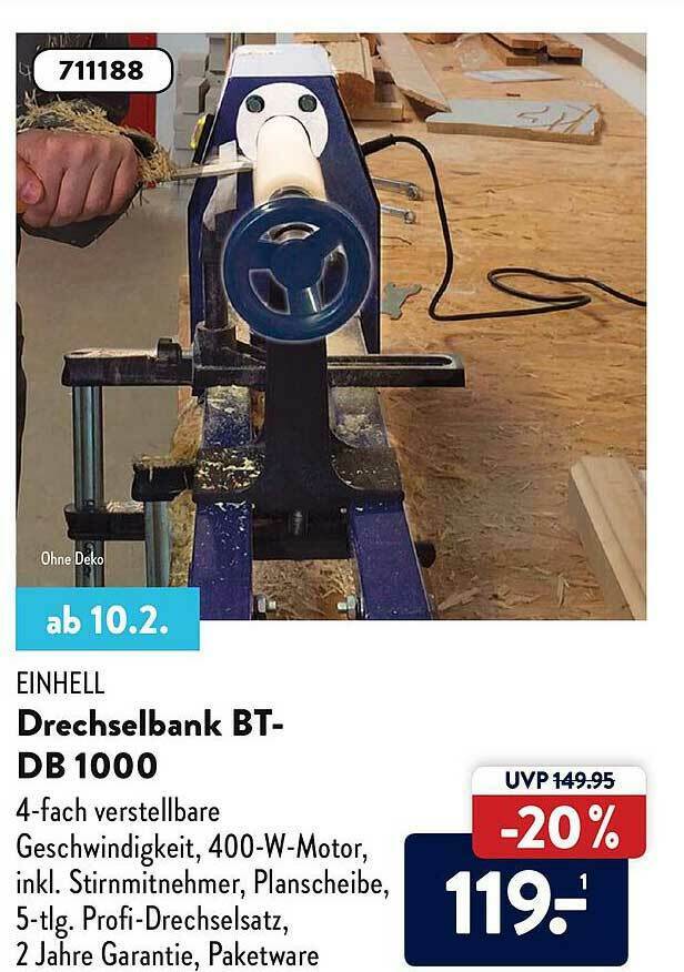 Einhell Drechselbank Bt Db Angebot Bei Aldi Nord