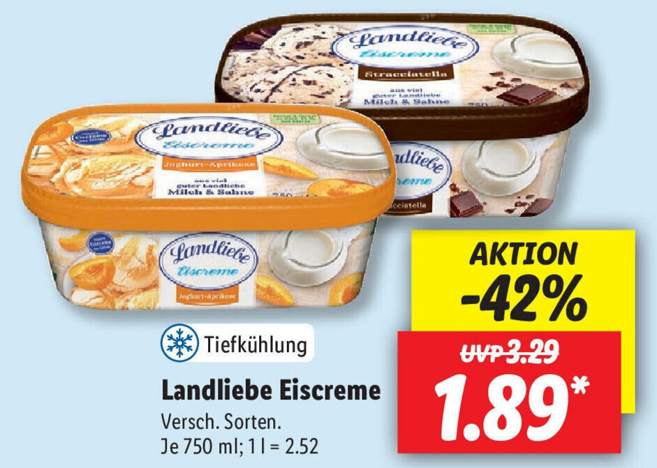 Landliebe Eiscreme Ml Angebot Bei Lidl