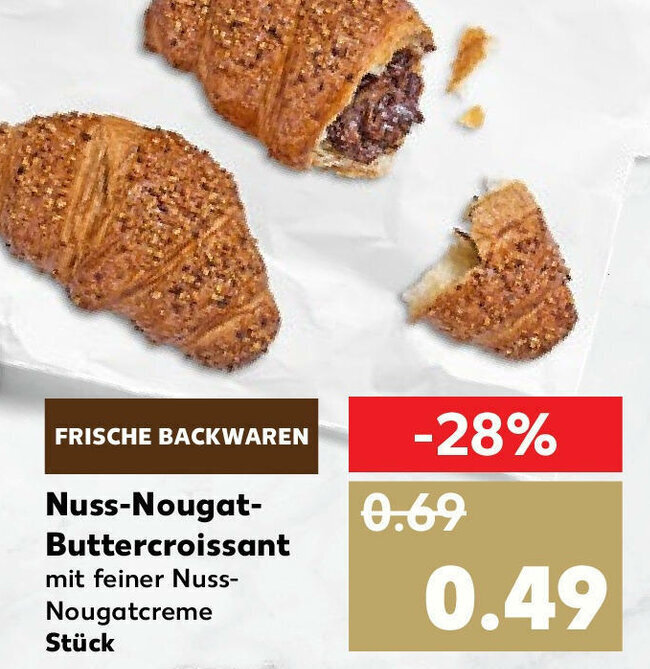 Nuss Nougat Buttercroissant Angebot Bei Kaufland