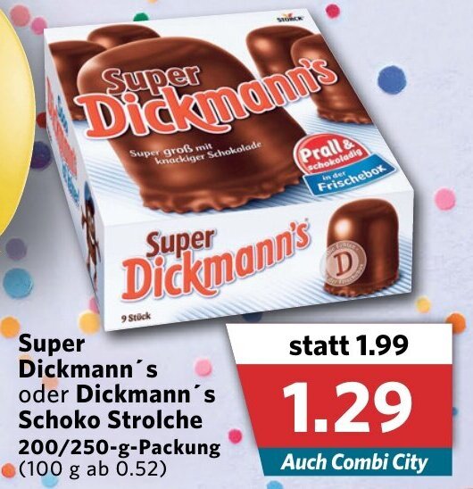 Super Dickmann S Oder Dickmann S Schoko Strolche G Packung