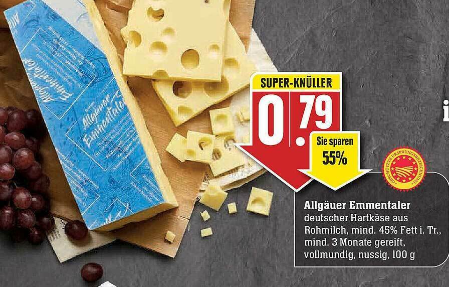 Allgäuer Emmentaler Angebot bei Edeka