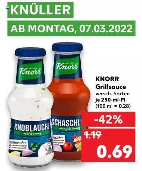 Knorr Grillsauce Angebot Bei Kaufland