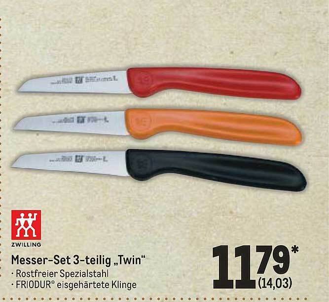 Zwilling Messer Set Tlg Twin Angebot Bei Metro