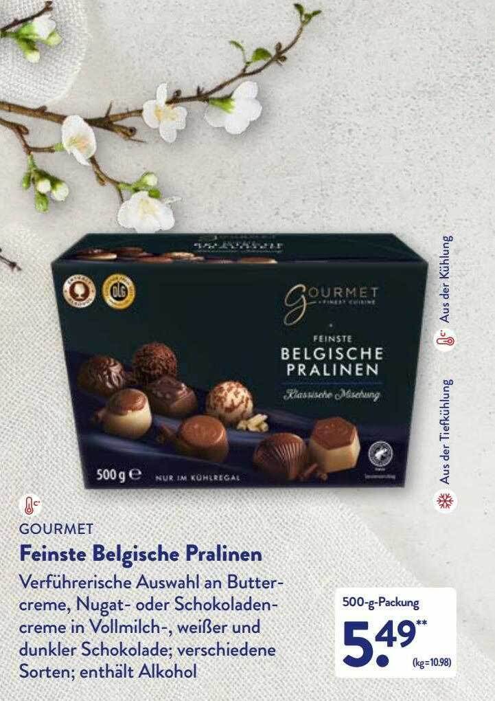 Gourmet Feinste Belgische Pralinen Angebot Bei Aldi Nord