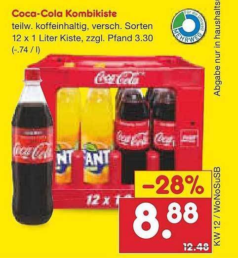 Coca Cola Kombikiste Angebot Bei Netto Marken Discount