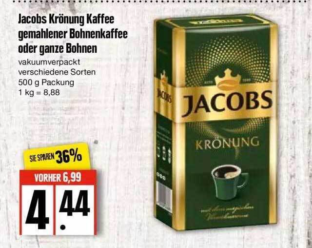 Jacobs Kr Nung Kaffee Gemahlener Bohnenkaffee Oder Ganze Bohnen Angebot