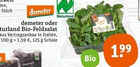 Demeter Oder Naturland Bio Feldsalat Angebot Bei Tegut